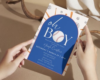 Baseball Baby Shower Invitation, Sports Baby Shower Invitation, Our Little Slugger Baby Shower, Baseball Baby Shower Theme, All Star Shower