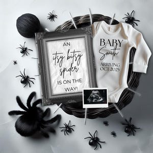 Halloween Pregnancy Announcement, Witch Pregnancy Announcement, Fall Baby Reveal, October Baby Reveal