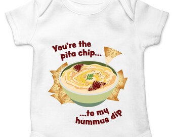 Hummus Baby Onesie, Baby shower gift, foodie, lebanese food, baby outfit, eid gift