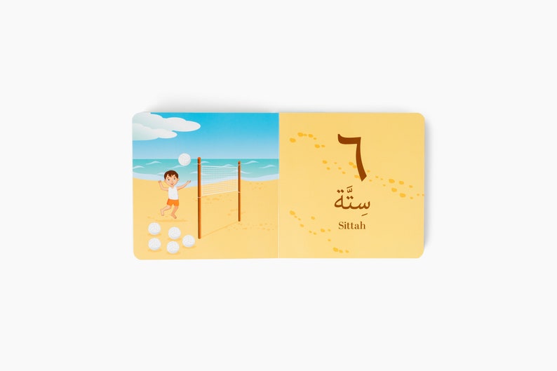 Arabic Alphabet and Numbers Book Bundle. Arabic book for children. Eid gift, Baby shower gift, Learning Arabic, Transliteration, Board Book image 5