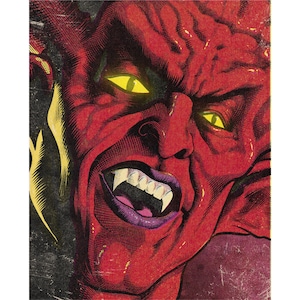 Darkness from Legend - Art Print Poster Fantasy Art Dark Fantasy Demon Devil