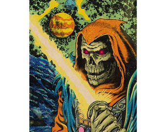 Lámina artística de Phantom Starkiller: póster retro de ciencia ficción