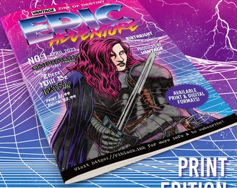 Epic Adventure Zine #1 (Imprimir) - Cómic de fantasía, dibujos animados, prosa, terror, misterio