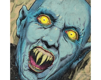 Salems Lot Vampiro Monstruo Arte Impresión Cartel Nosferatu Retro Horror Undead