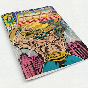 IWF: Intergalactic Wrestling Federation Issue #1 Comic Book | Wrestling Science Fiction WWE Futuristic Adventure Retro Comic