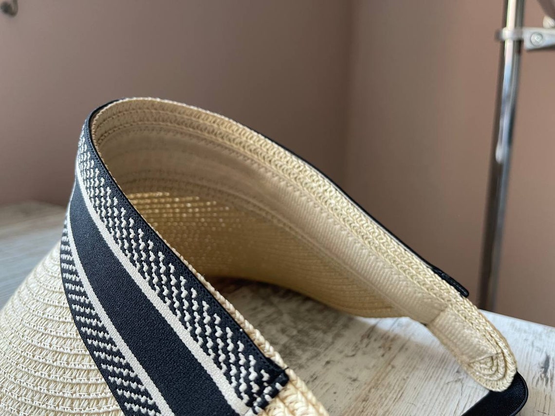 Christian dior Woven Hat Cap visor Etsy