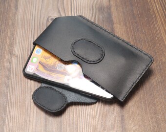 Custodia In Pelle Con Clip Da Cintura Per IPhone 14/15/16 Pro Max – Orizzontale, Antishock