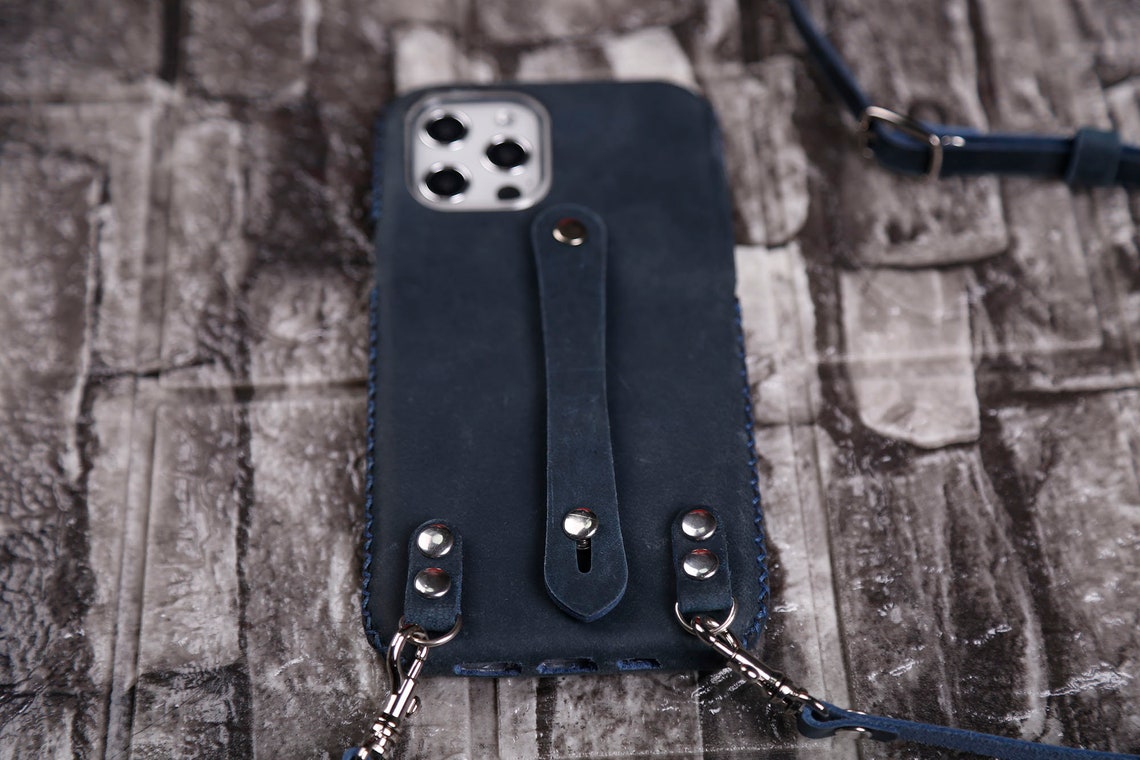 Crossbody strap Leather Case iPhone 12 Pro max 11iPhone Etsy