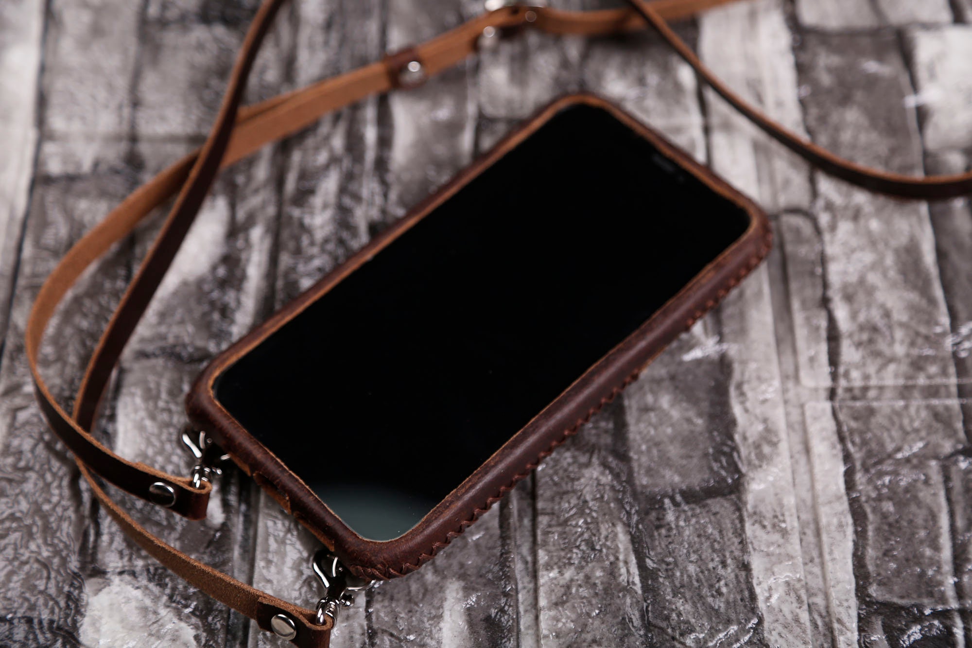 Crossbody Strap Leather Case Iphone 13 Pro Max 12 11 Pro Etsy