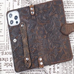 Custodia realizzata a mano per Samsung Fold Z Fold Special Z Fold6 Z Fold5 Z Fold4 Z Fold2 Z Fold3 Tracolla in pelle goffrata Custodia Marrone giallastro