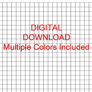 3/8 (0.375) Inch Printable Graph Paper - Includes Multiple Grid Color Options