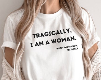 Emily Dickinson Tv Show T-Shirt Literatur Geschenk für Leser für Sie Freundin LGBTQ Feministische Poesie Literatur Geschenk für Schriftsteller Literarisches Geschenk