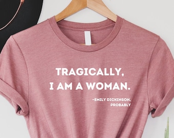 Emily Dickinson Tv Show T-Shirt Literatur Geschenk für Leser für Freundin LGBTQ Feministische Poesie Literatur Geschenk für Schriftsteller Geschenk für Tochter