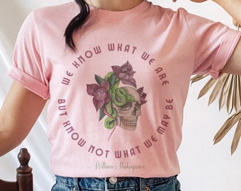 Shakespeare Shirt Cottagecore Shirt Book Club Shirt Boek Nerd Bookish Shirt Literair Cadeau Skeleton Shirt Bookish Merch Reader Goblincore