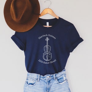 Sherlock Holmes Unisex T-Shirt Sherlock Fan Sherlock Holmes Movie 221b Baker Street Sherlock Book Dr Watson Arthur Conan Doyle Sherlock Gift