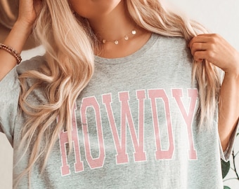 Howdy Tee Western Graphic Tee Howdy T Shirt Yeehaw Howdy Sweatshirt Rodeo Bachelorette Cowgirl Bachelorette Nashville Girls Trip Country