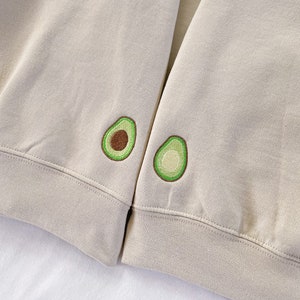 Avocado Bestickte Sweatshirts Besticktes Sweatshirt Paar Hoodie Paare Sweatshirt Bestickt Crewneck Paare Geschenke Verlobung