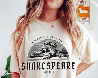 Shakespeare Shirt Donker Academia Shirt Bookish Shirt Light Academia Shirt Bookish Sweatshirt Booktok Academia Kleding Dichter Shirt Goblincore