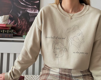 Song Of Achilles Sweatshirt Achilles Patroclus Academia Clothing Bookish Booktok Dark Academia Greek Mythology Light Academia Homer Iliad