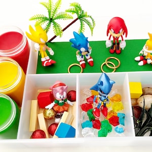 Sonic The Hedgehog, Sonic Sensory Kit, Sensory Kit, Sensory Bin, Play Dough Kit, Playdough Sensory Kit, Playdough Kit, Sensory Bin Kit,Sonic