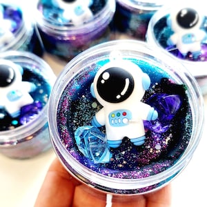 Space Party Favors, Astronaut Playdough Jars, Sensory Playdough for Kids, Birthday Party Favors, Kids Party Supplies, Easter Basket Stuffers