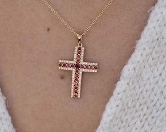 クロス ルビー ペンダント ルビー】クロスネックレス – JEWELILYTOKYO
