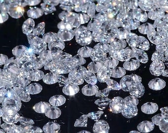 1 kt CVD-labgegroeide diamant: rond geslepen losse diamant, F-G VS