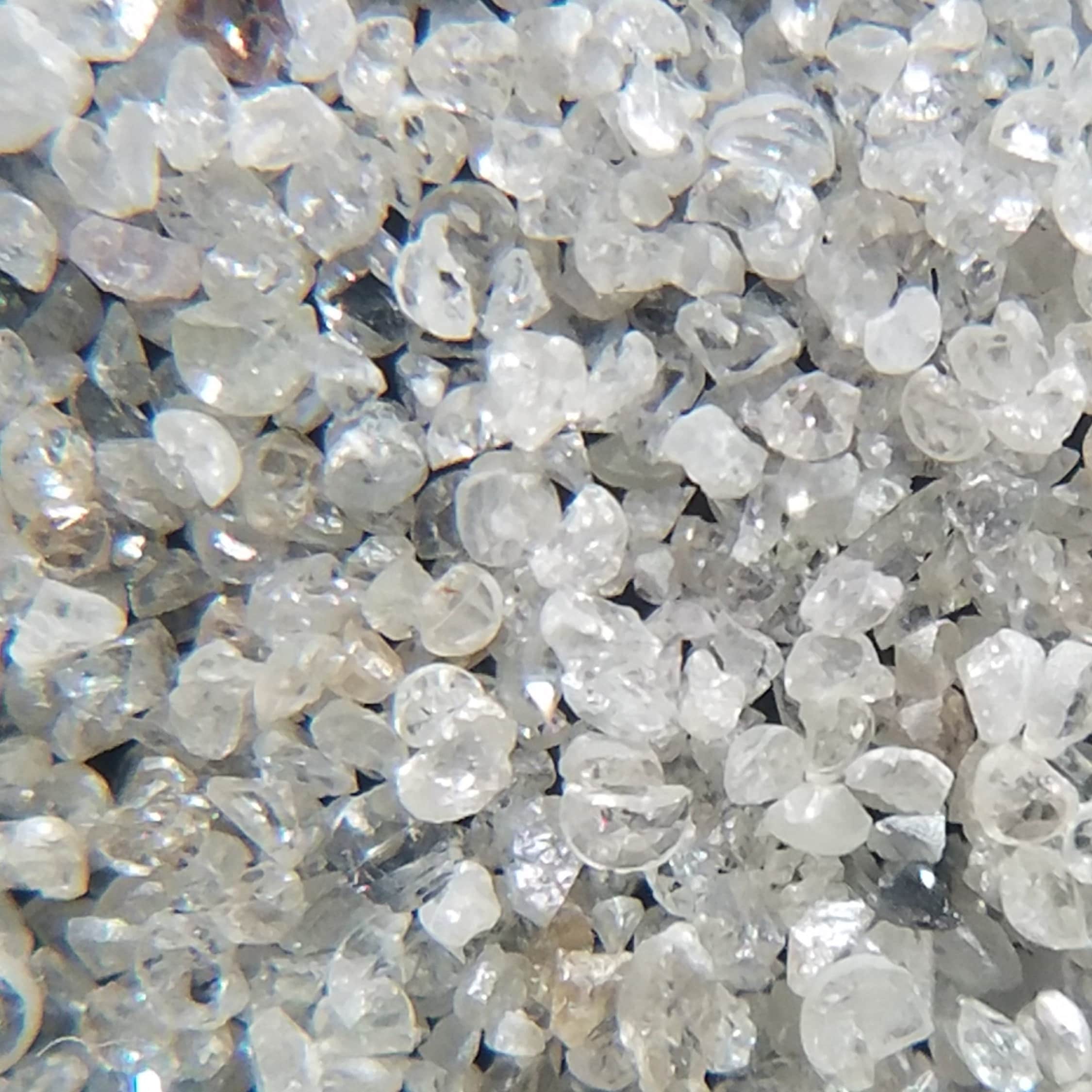 Diamond Dust 10 Cts of Natural White Diamond Dust, (faceted) Sparkly