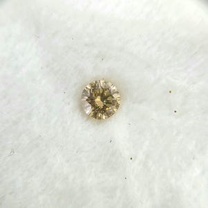 0.50ct Natural Brown Champagne Round Brilliant Cut Diamond for jewellery 1pcs 5.00x3.10mm