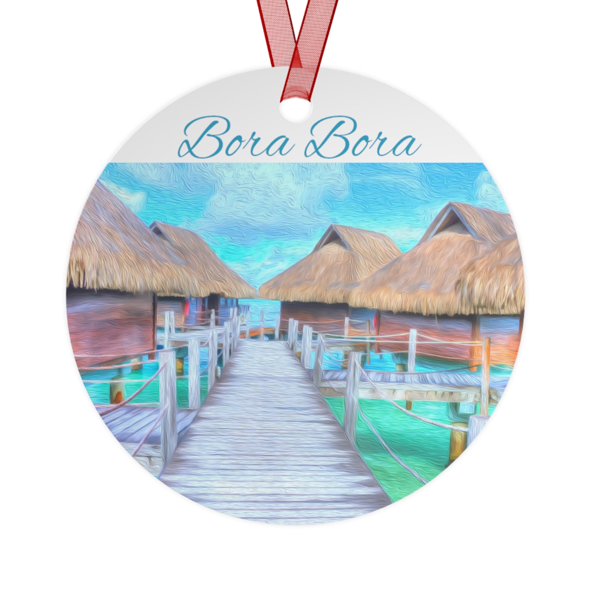 Bora Bora Ornament, Bora Bora Gift, Bora Bora Christmas Ornament, Bora ...