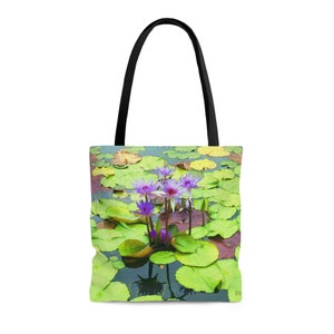 Mothers Day flower Bag| Lilly Pad Bag| Flower bag | Water Lilies| Water Lily Pads| Lily pad bag| Reusable Bags| Mothers day Gift