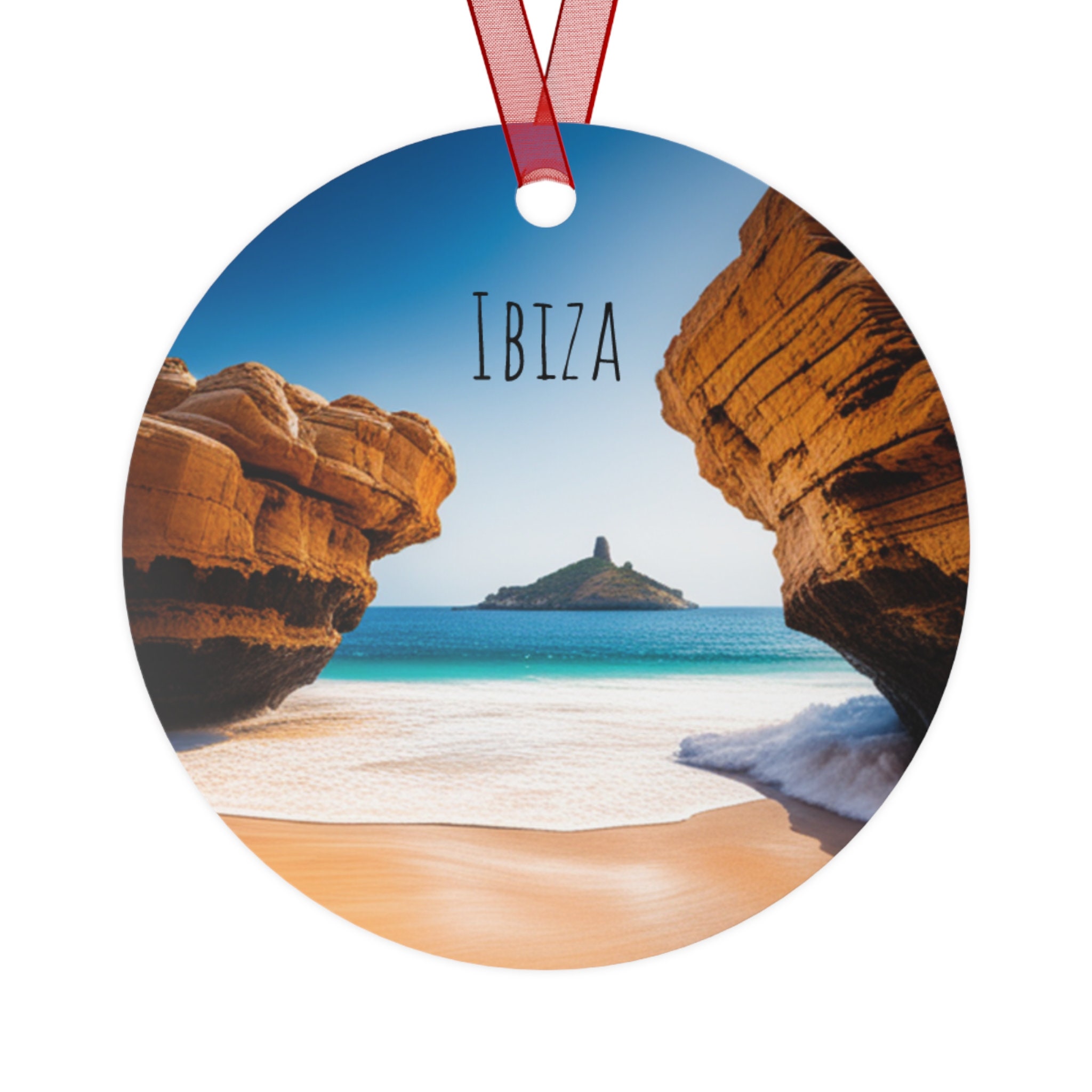 Ibiza Christmas Ornament, Ibiza Ornament, Ibiza Beach Ornament, Ibiza trip, Ibiza Souvenir
