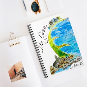 La Jolla California Gift, La Jolla Journal, La Jolla Cove Notebook, La Jolla Notebook, San Diego, California, La Jolla journal Notebook