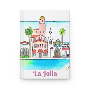 La Jolla California Notebook, La Jolla California Journal, La Jolla  Notebook, La Jolla Journal,  La Jolla Gift, Journal Matte 5.75&quot;x8&quot;