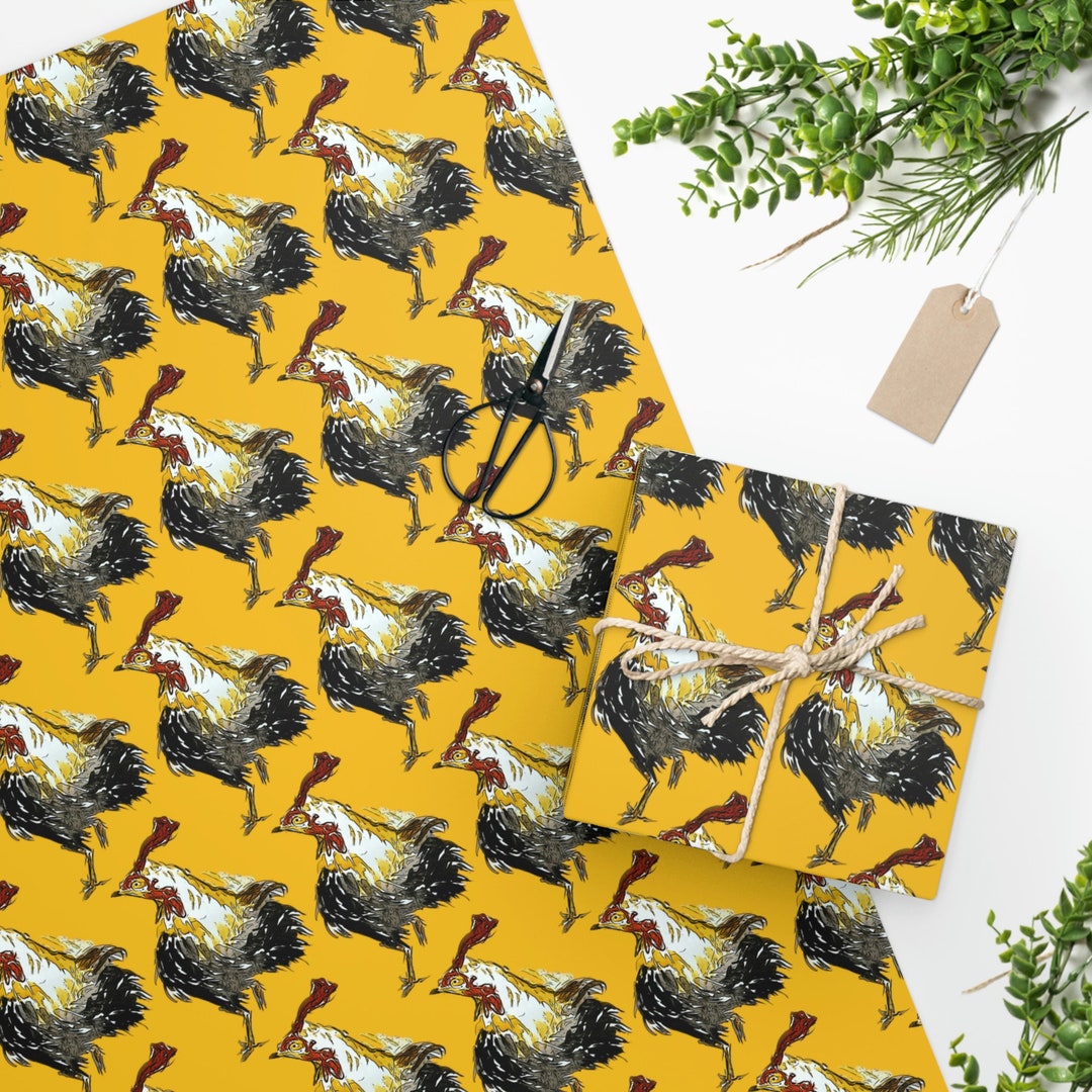 Rooster Wrapping Paper Rooster Wrapping Rooster Paper Rooster Theme