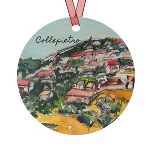Collepietro Italy Ornament, Italy ornament, Collepietro Christmas Ornament, Collepietro Ornament, Collepietro souvenier