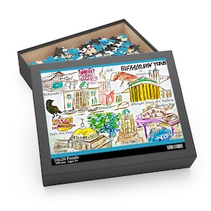 Buffalo New York Puzzle, Buffalo New York Gift, Buffalo New York Present, Buffalo New York Souvenir, Buffalo Gift, 500 Piece Puzzle