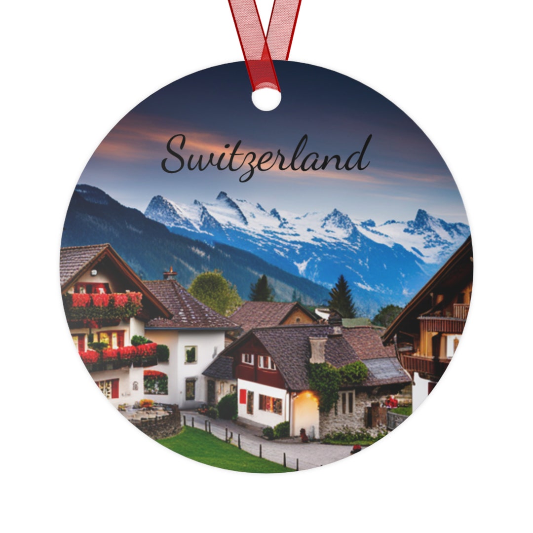 Switzerland Ornament Switzerland Christmas Ornament Etsy