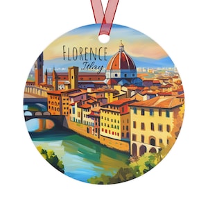 Florence Ornament, Florence Italy Christmas Ornament, Florence Italy Christmas, Florence Travel Gift, Florence Italy Souvenir