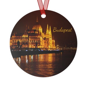 Budapest Ornament, Budapest Gift, Budapest Christmas Ornament, Budapest Souvenir, Budapest Painting