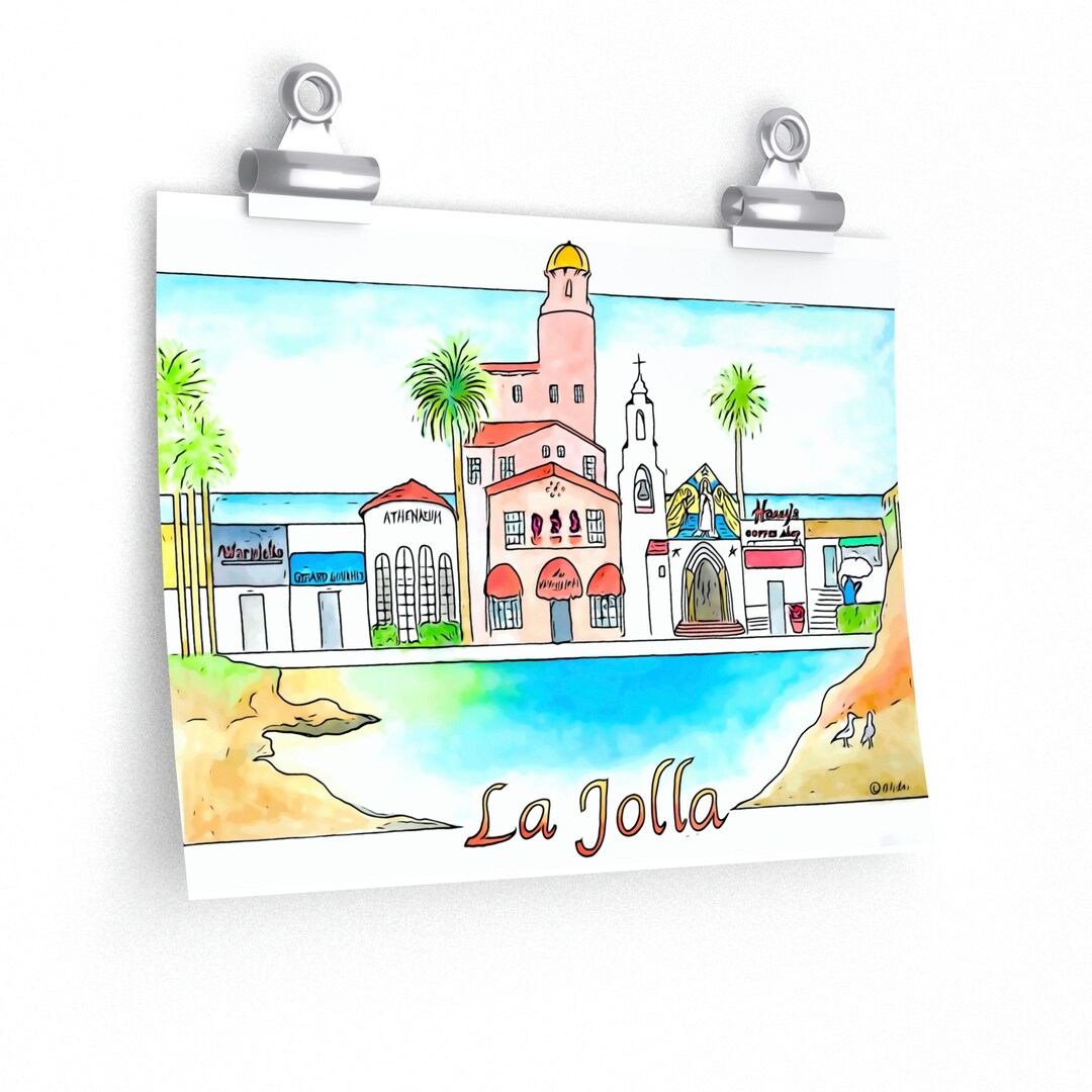 La Jolla Print, La Jolla Art, La Jolla Wall Art, La Jolla Poster, La