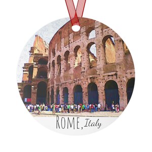 Rome Italy Ornament, Rome Italy Gift, Rome Italy Christmas Ornament, Rome Italy Souvenir, Rome Painting