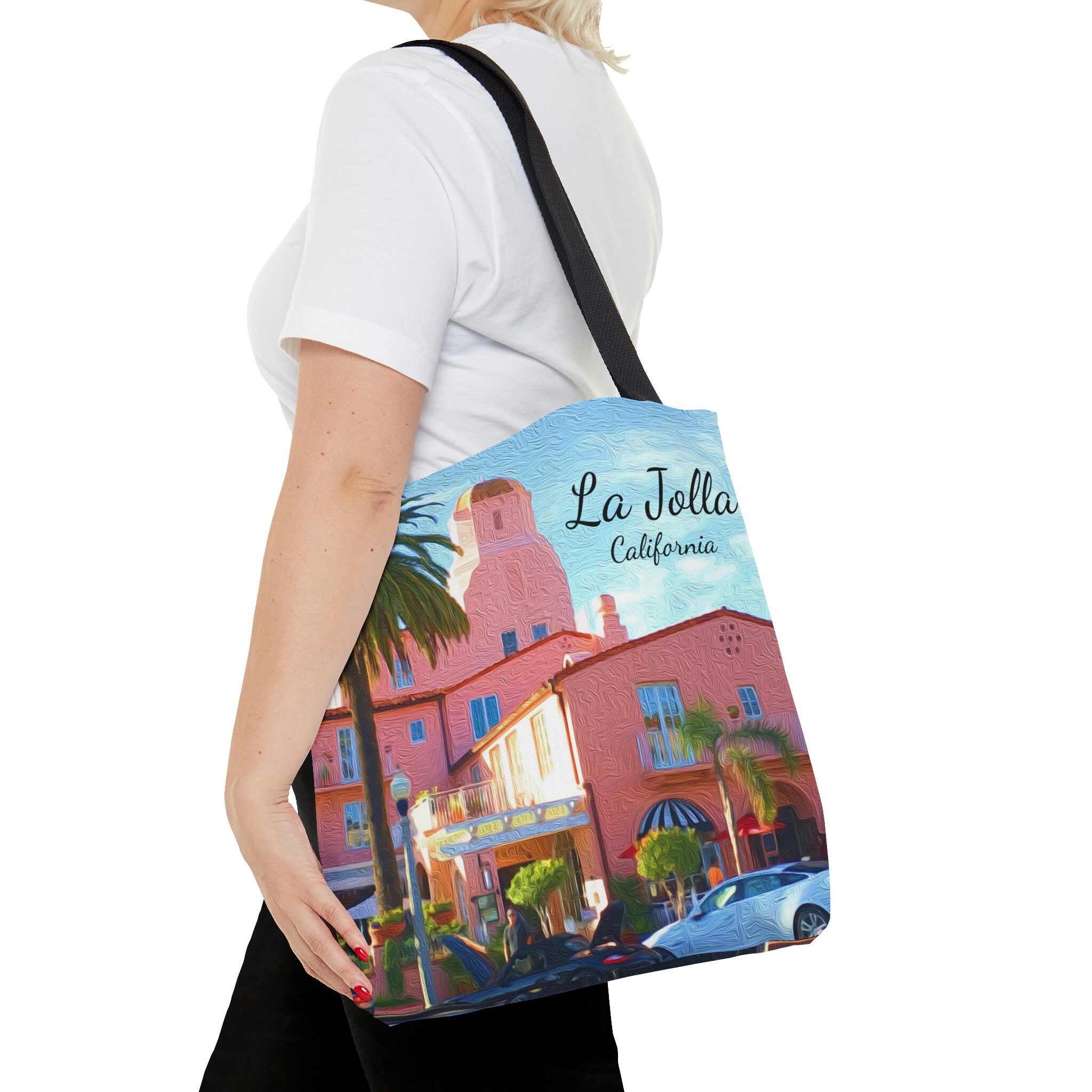 La Jolla California Bag, La Jolla La Valencia, La Jolla Gift, Reusable Bag, La Jolla Souvenir