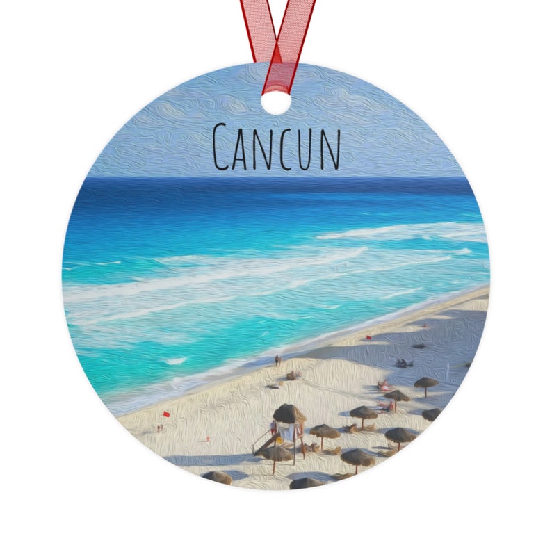 Cancun Ornament, Cancun Mexico Christmas Ornament, Cancun Mexico Souvenir, Cancun Travel Gift Etsy