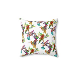Almohada de colibrí del día de la madre, regalo de colibrí, regalo para mamá Colibrí del día de la madre, regalo de colibrí, almohada de tiro de colibrí