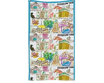 Buffalo New York Kitchen Towel, Buffalo Kitchen towel, Buffalo New York Souvenir, Buffalo New York Gift, Buffalo New York Towel, 16"x28"