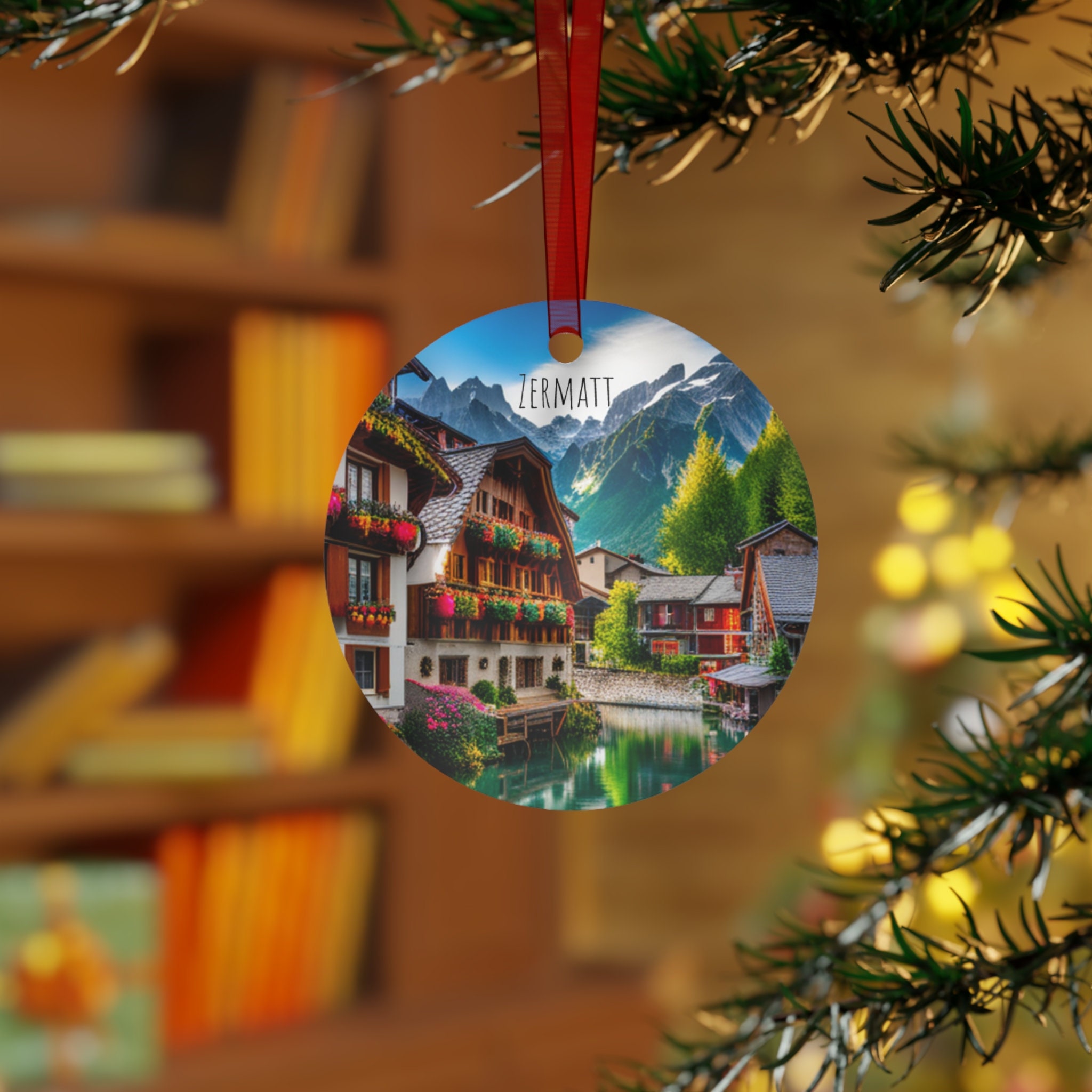 Zermatt Switzerland Christmas Ornament, Zermatt Ornament, Switzerland Zermatt Switzerland Christmas Ornament, Zermatt Ornament, Switzerland