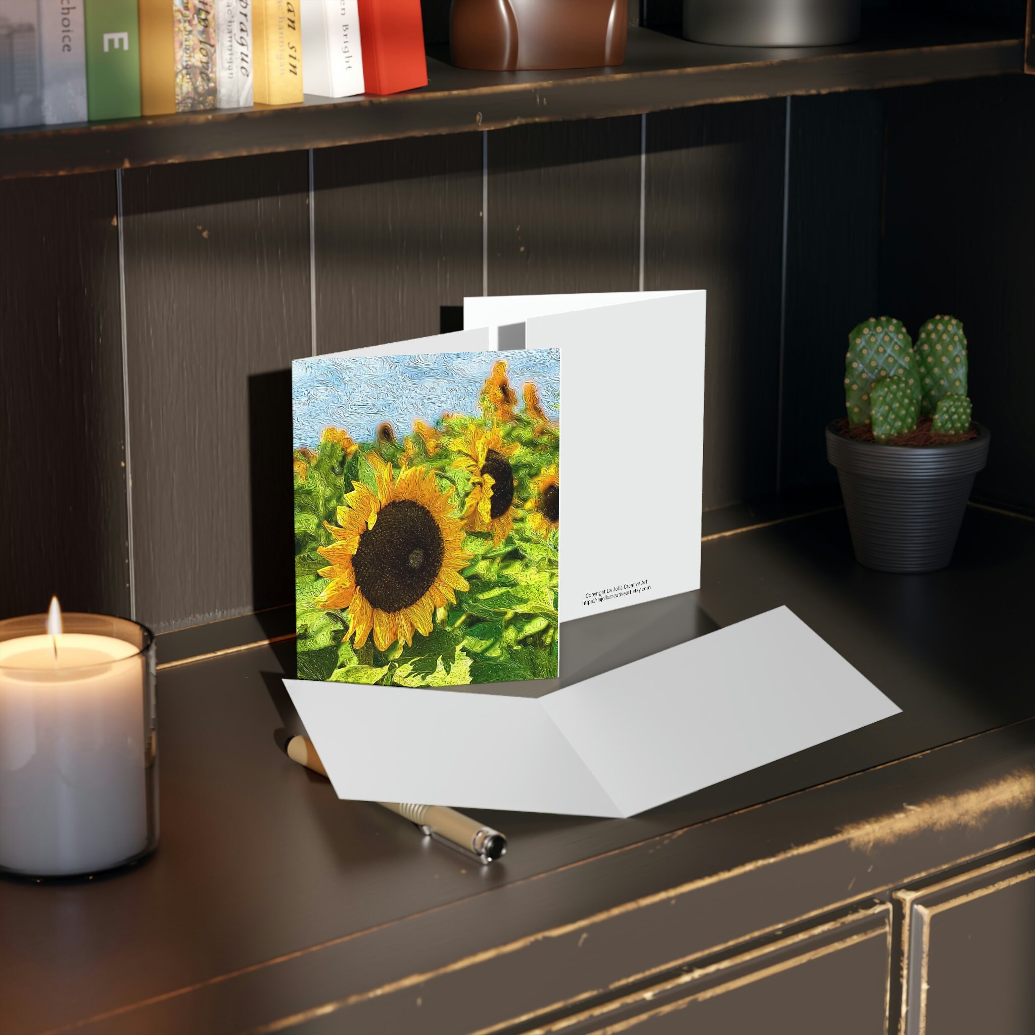 Sunflower Greeting Card | Sunflower Cards | Sunflower Note Cards ...