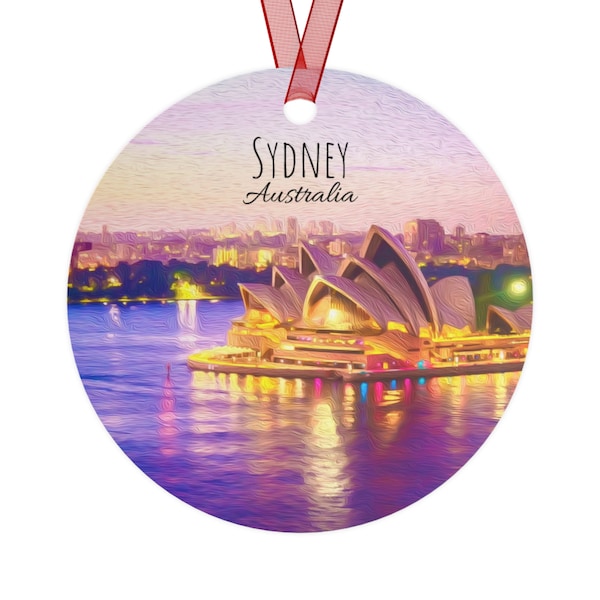 Sydney Australia Ornament, Sydney Christmas Ornament, Australia Ornament, Sydney Australia Christmas Ornament, Sydney Souvenir