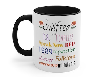 Swiftie mug, Music Album cup, Swiftea, Gift for her, Trendy Swiftie Mug, Trendy Gift, Music Lover Gift, Trendy Mug, Swiftie Gift